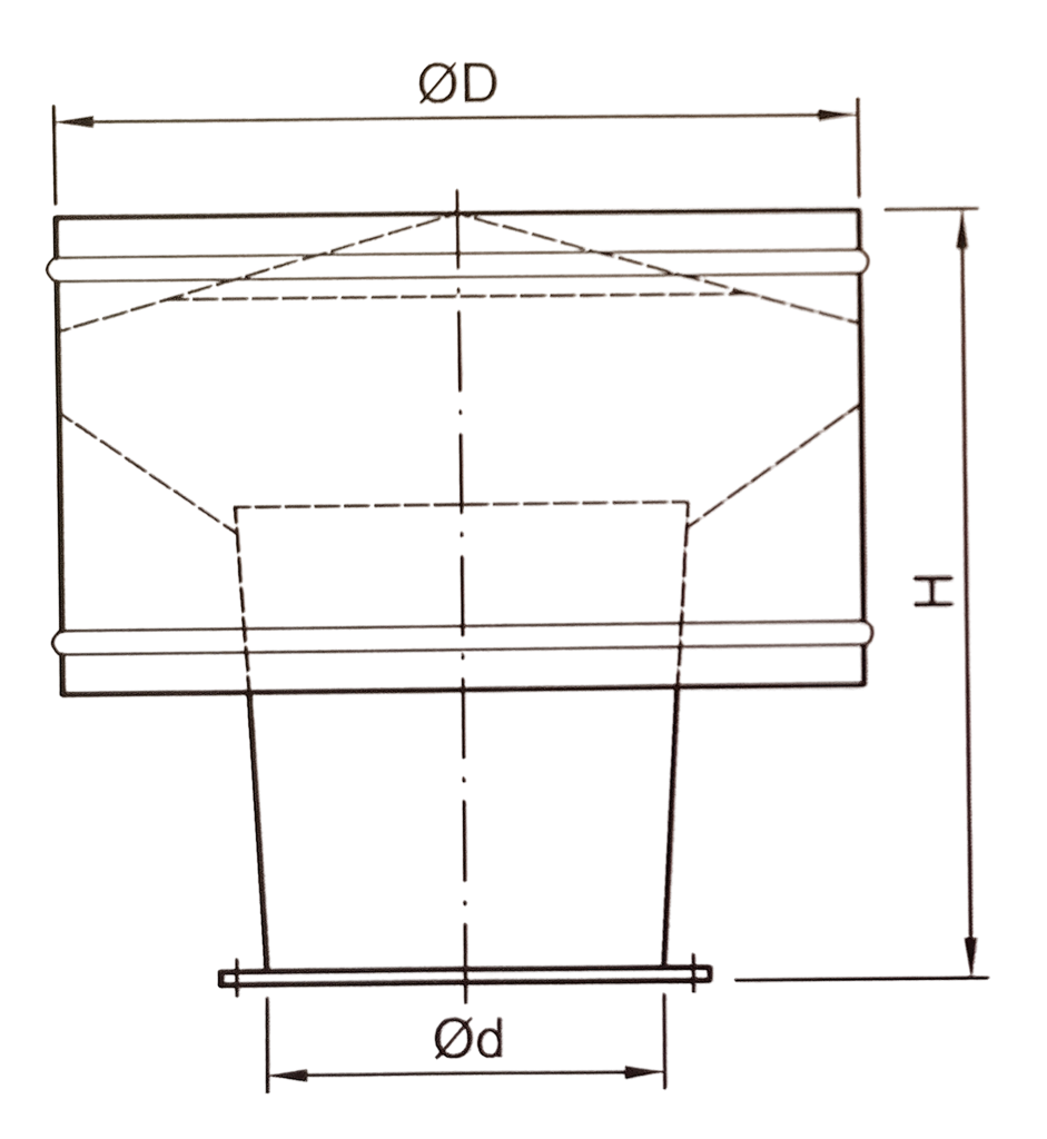Wywietrzak cylindryczny Ø315mm wywietrzak