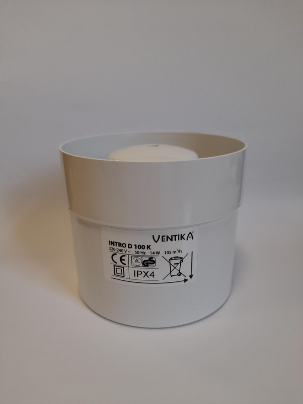 Cichy wentylator kanałowy INTRO 100 VENTIKA