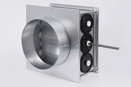 Przepustnica w wielopłaszczyznowa z króćcami Ø900mm