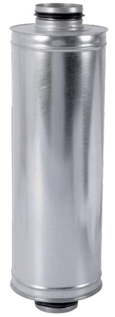 Tłumik okrągły z uszczelką Ø560mm, L=300mm, Izolacja=100mm