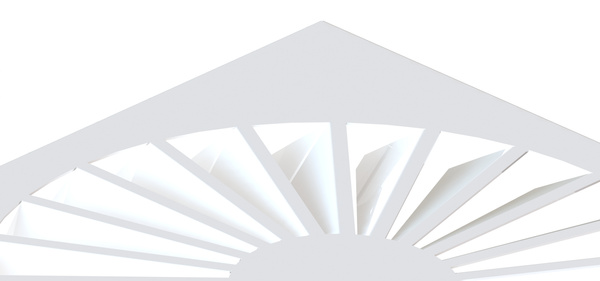 Nawiewnik wirowy z płytą kwadratową Ø200mm