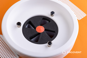Bezramkowy Anemostat gipsowy nawiewno-wywiewny FI 125