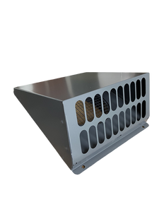 Czerpnia, wyrzutnia powietrza pionowa fi 160 antracyt z okapnikiem, kratka elewacyjna