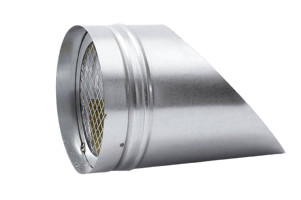 Sztucer, króciec okrągły z siatką Ø560mm