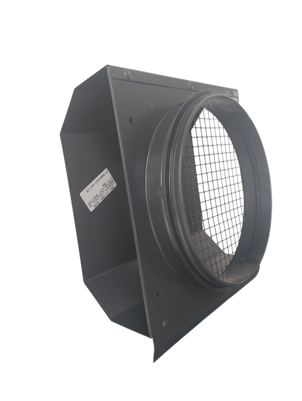 Czerpnia, wyrzutnia powietrza trapezowa fi 250 antracyt z okapnikiem