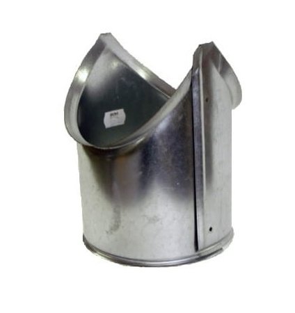 Płaszcz na trójnik, króćce trójnika Ø140mm grubość=0,5mm blacha nierdzewna