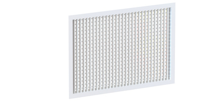 Kratka wentylacyjna 625x425mm z podwójnym rzędem kierownic usytuowanych pionowo i poziomo