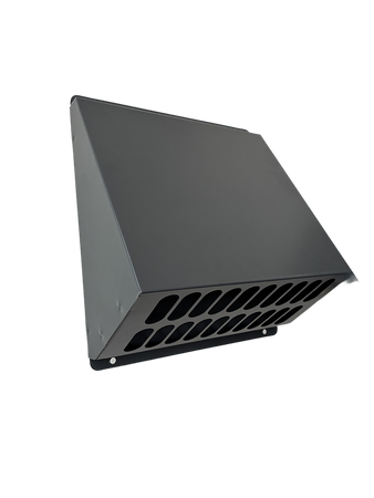 Czerpnia, wyrzutnia powietrza pionowa fi 200 antracyt z okapnikiem, kratka elewacyjna