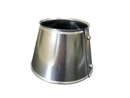 Płaszcz na redukcję Ø140mm grubość=0,5mm blacha nierdzewna