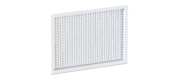 Kratka wentylacyjna (+ Przepustnica) 625x225mm z podwójnym rzędem kierownic usytuowanych poziomo i pionowo