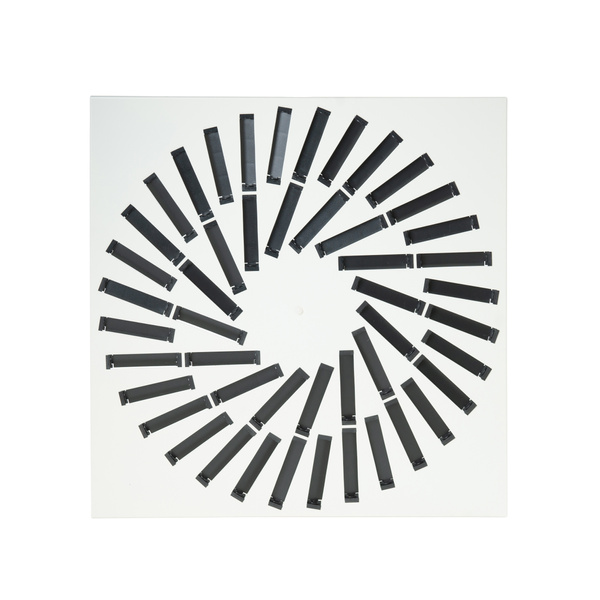 Nawiewnik kwadratowy wirowy 32+16 kierownice 595x595