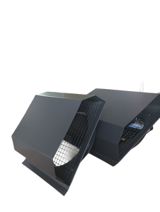 Czerpnia, wyrzutnia powietrza trapezowa  fi 250 antracyt z okapnikiem