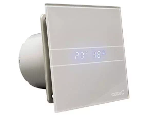 Inteligentny wentylator łazienkowy CATA E100 GTH  higrostat+ timer SREBRNY