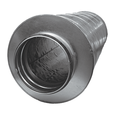 Tłumik okrągły Ø560mm, L=1500mm, Izolacja=100mm