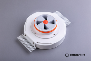 Bezramkowy Anemostat gipsowy nawiewno-wywiewny FI 125