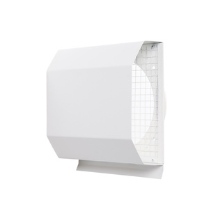 Czerpnia, wyrzutnia powietrza trapezowa  fi 250 biała z okapnikiem