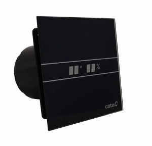 Inteligentny wentylator łazienkowy CATA E100 GTH  higrostat+ timer CZARNY