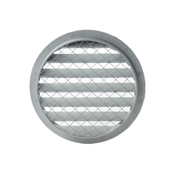 Czerpnia wyrzutnia kratka ścienna z siatką Ø125mm, aluminiowa