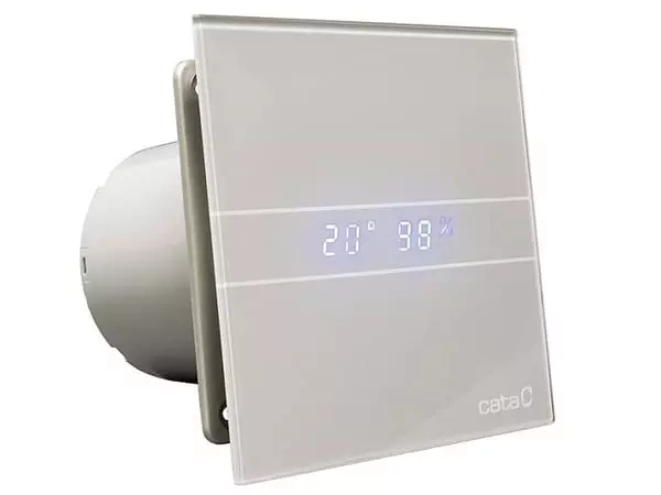 Inteligentny wentylator łazienkowy CATA E100 GTH higrostat+ timer SREBRNY