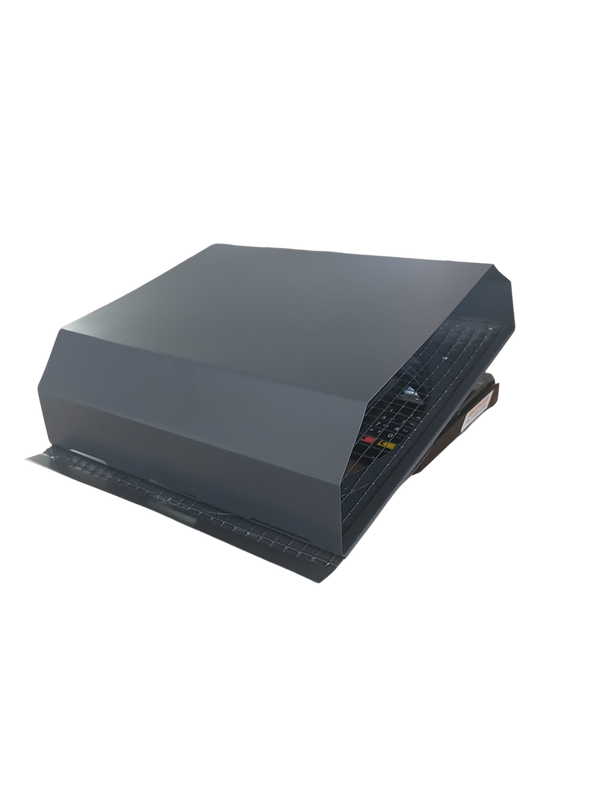 Czerpnia, wyrzutnia powietrza trapezowa fi 200 antracyt z okapnikiem