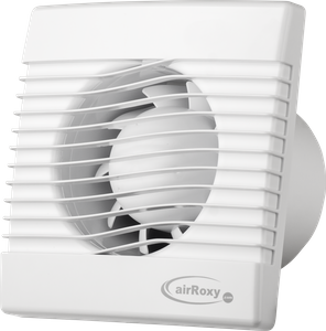 Wentylator łazienkowy, ścienny pRim Ø100 wersja z czujnikiem wilgoci i wyłącznikiem czasowym.
