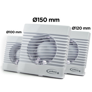 Wentylator łazienkowy, ścienny pRim Ø150 wersja standard.