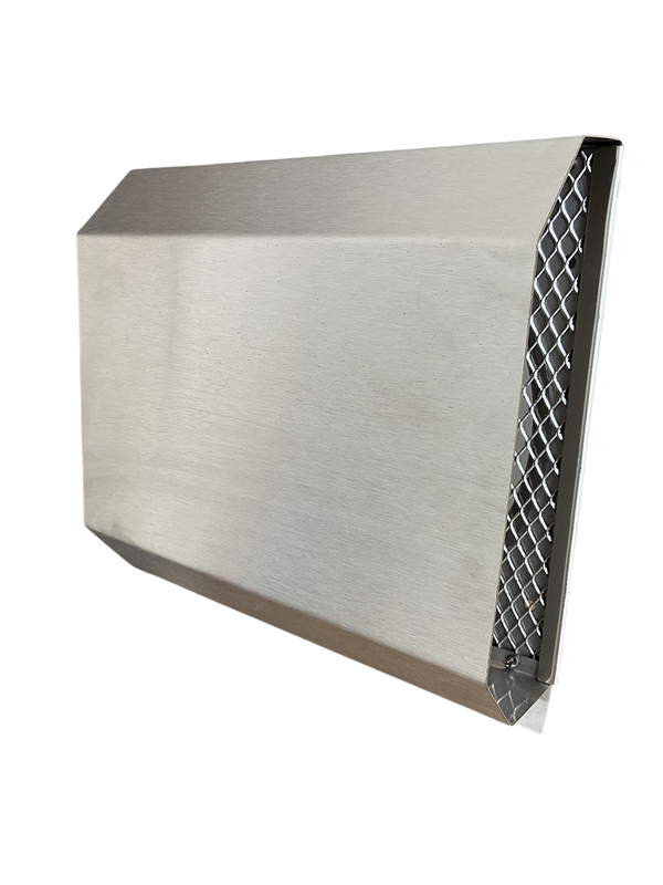 Czerpnia, wyrzutnia powietrza trapezowa fi 200 nierdzewna z okapnikiem