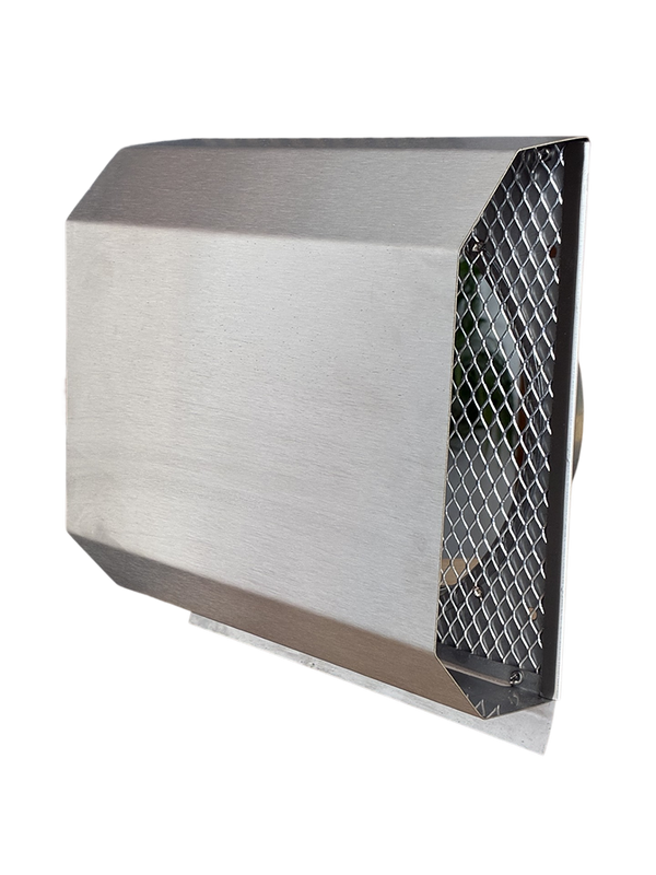 Czerpnia, wyrzutnia powietrza trapezowa  fi 160 nierdzewna z okapnikiem