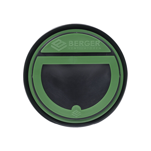 Szczelna klapa zwrotna z magnesem do okapu kuchennego Berger Ventilatoren fi 125 zielona