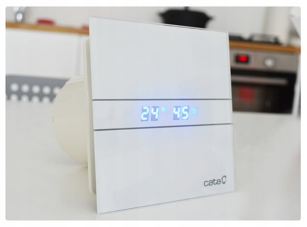 Inteligentny wentylator łazienkowy CATA E100 GTH higrostat+ timer BIAŁY