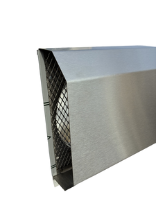 Czerpnia, wyrzutnia powietrza trapezowa  fi 160 nierdzewna z okapnikiem