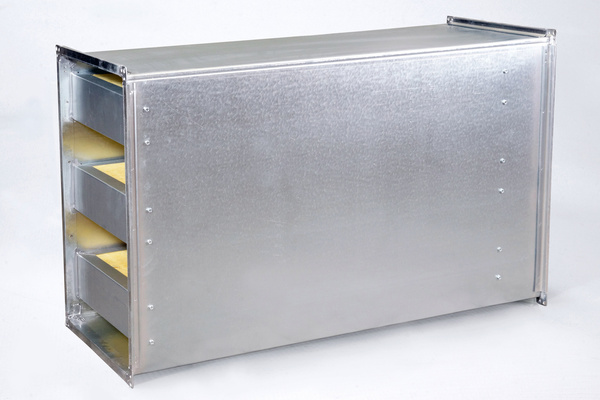 Tłumik akustyczny prostokątny 1400x1200mm, L=1000m