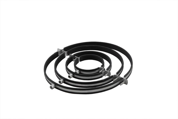 Obejma montażowa do rur typu spiro, flex i aluflex Ø400 z uszczelką gumową.