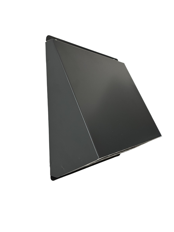 Czerpnia, wyrzutnia powietrza pionowa fi 200 antracyt z okapnikiem, kratka elewacyjna