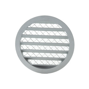 Czerpnia wyrzutnia kratka ścienna z siatką Ø125mm, aluminiowa