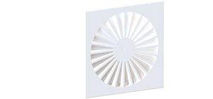 Nawiewnik wirowy z płytą kwadratową Ø200mm