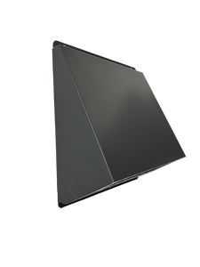 Czerpnia, wyrzutnia powietrza pionowa fi 160 antracyt z okapnikiem, kratka elewacyjna