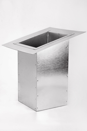 Cokół pod prostokątną podstawę dachową jednostronnie skośny (≤ 15%) IZOLOWANY 630x1600mm