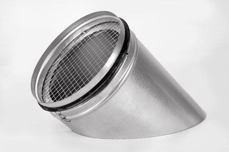 Sztucer, króciec okrągły z siatką i uszczelką Ø160mm