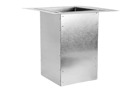 Cokół pod okrągłą podstawę dachową prosty Ø160mm