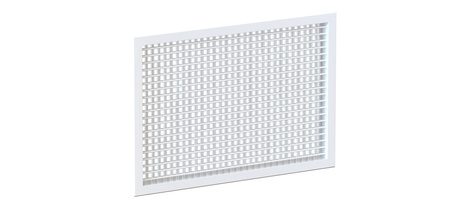 Kratka wentylacyjna 825x225mm z podwójnym rzędem kierownic usytuowanych poziomo i pionowo