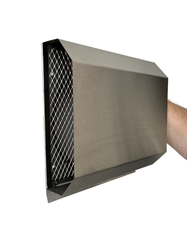 Czerpnia, wyrzutnia powietrza trapezowa fi 200 nierdzewna z okapnikiem