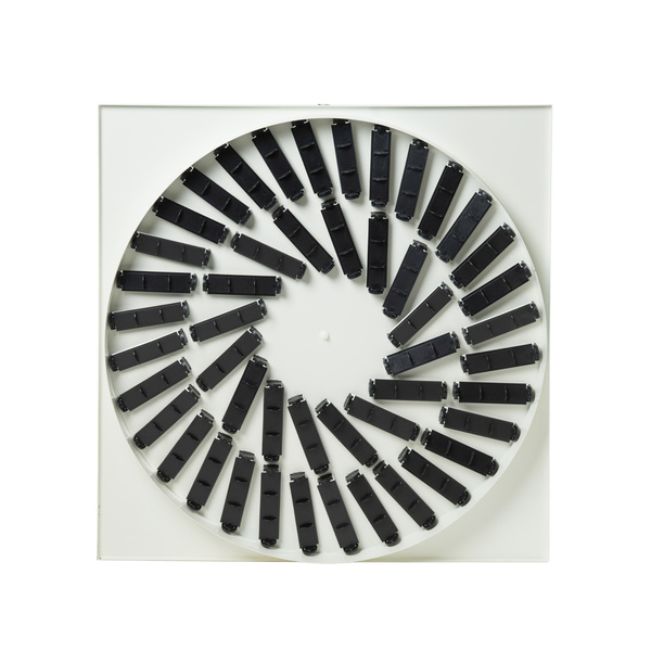 Nawiewnik kwadratowy wirowy 32+16 kierownice 595x595