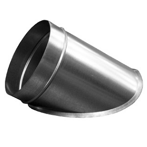 Sztucer, króciec na rurę kąt 45˚ Ø400/125mm