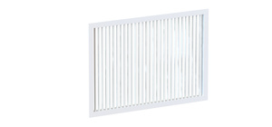 Kratka wentylacyjna 1225x525mm z pojedynczym rzędem kierownic usytuowanych pionowo
