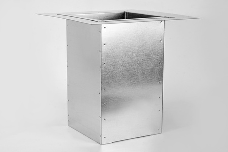 Cokół pod prostokątną podstawę dachową prosty IZOLOWANY 250x400mm