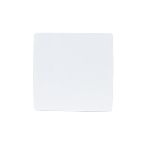 Wentylator łazienkowy Berger Ventilatoren cichy fi 125 z panelem przednim białym i klapą zwrotną.