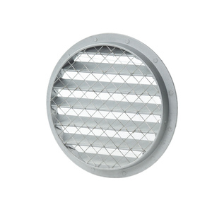 Czerpnia wyrzutnia kratka ścienna z siatką Ø100mm, aluminiowa