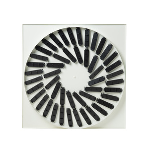 Nawiewnik kwadratowy wirowy 32+16 kierownice 595x595