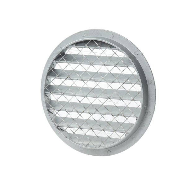 Czerpnia wyrzutnia kratka ścienna z siatką Ø125mm, aluminiowa